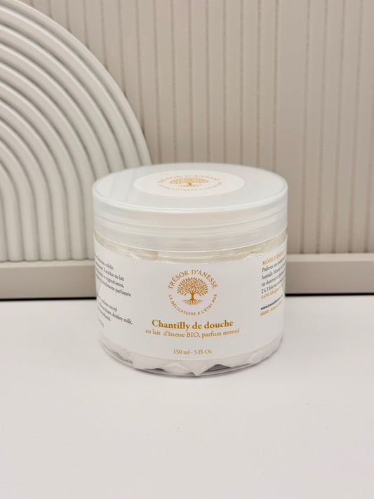 Gel douche au lait d'ânesse bio parfum monoï texture mousse 150ml

