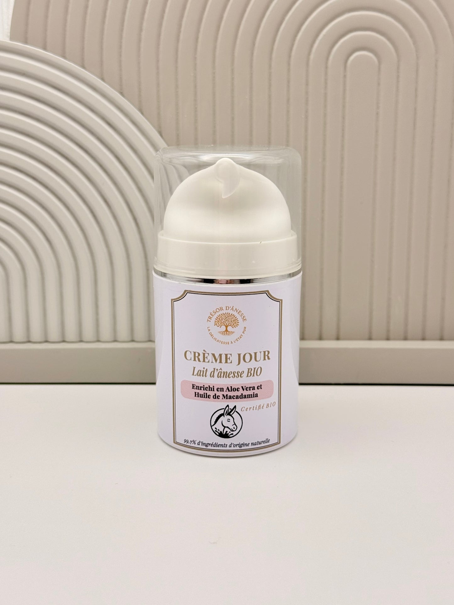 Crème de jour bio lait d'ânesse hydratante visage 50ml

