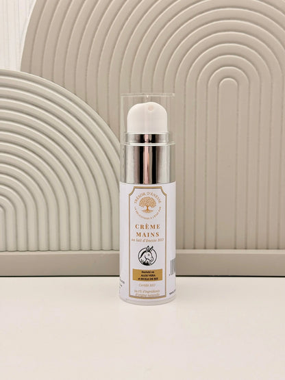 Crème mains réparatrice bio lait d'ânesse hydratante
