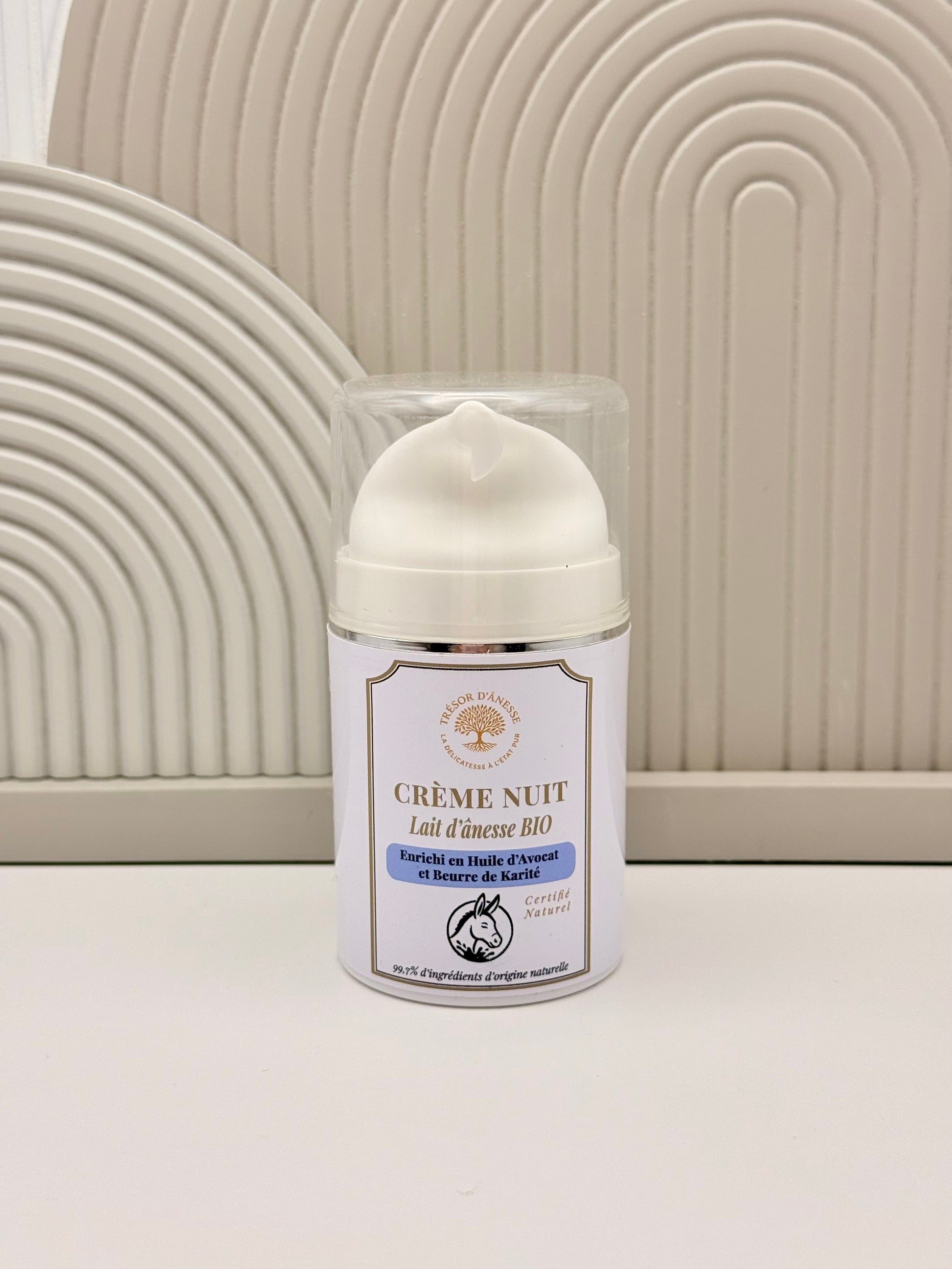 Crème de nuit régénérante bio lait d'ânesse visage
