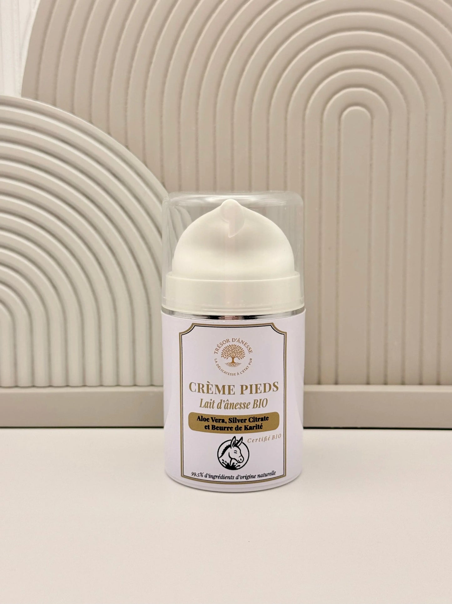 Crème pieds réparatrice bio lait d'ânesse pour pieds secs
