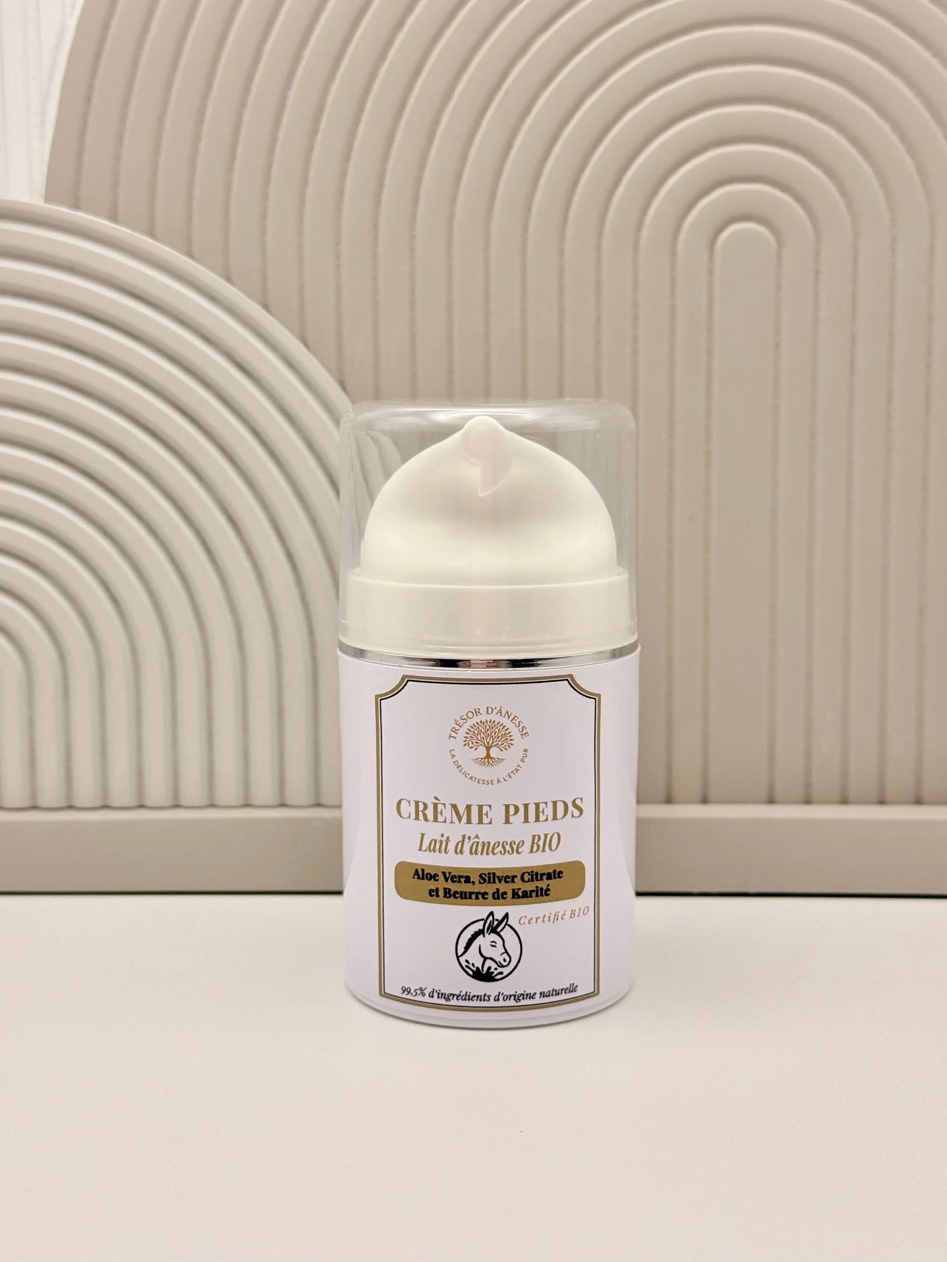 Crème pieds réparatrice bio lait d'ânesse pour pieds secs
