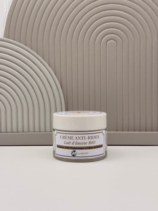 Crème anti-rides au lait d'ânesse bio 50ml