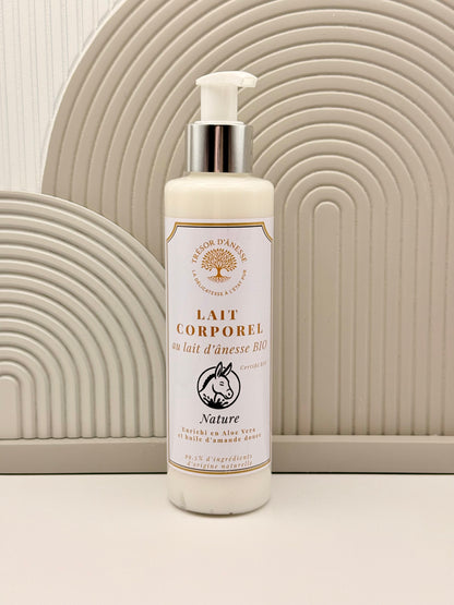 Lait corporel hydratant bio lait d'ânesse naturel corps
