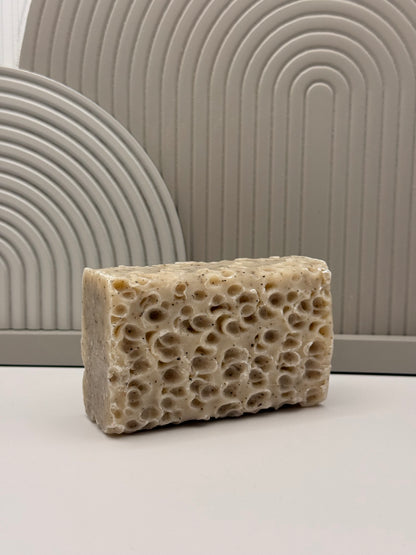 Savon exfoliant bio marc de café lait d'ânesse gommage naturel
