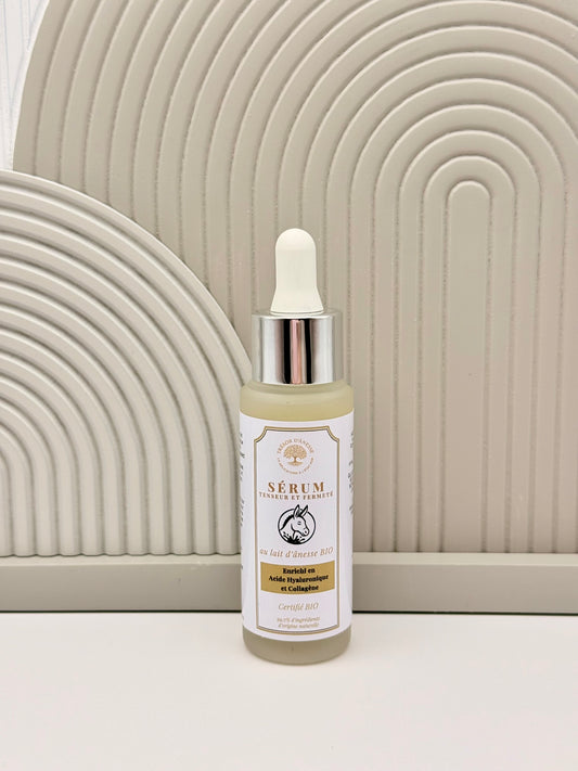 Sérum visage anti-âge bio lait d'ânesse hydratant
